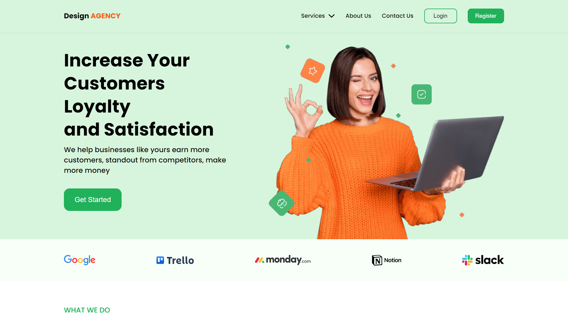 Design Agency Landing Page